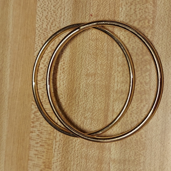 2 Vintage Monet Gold Bangle Bracelets